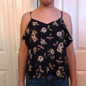 🌟4 for $20 navy floral blouse